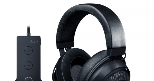 Razer Kraken Tournament Edition Wired Gaming Headset With Usb Audio Controller Black