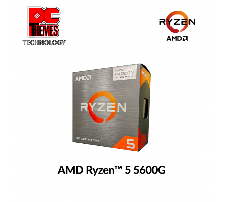 AMD Ryzen 5 5600G [ 6 Cores | 12 Threads | Max. Boost Clock Up to 4.4GHz ] with Radeon™ Graphics AM4 Processor