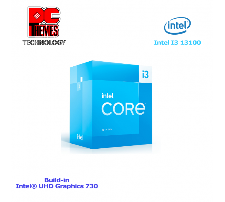 INTEL Core i3 13100 4 Cores / 8 Threads LGA1700 Processor