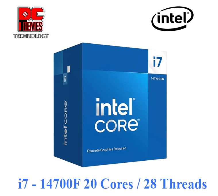 INTEL Core i7 14700F 16 Cores / 24 Threads 5.4GHz LGA1700 Processor