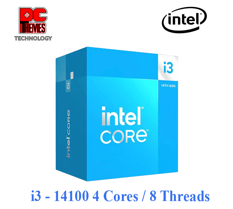 INTEL Core i3 14100 4 Cores / 8 Threads 4.7GHz LGA1700 Processor