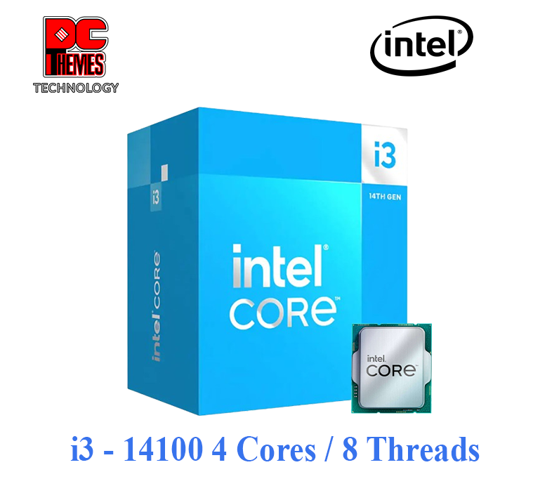 INTEL Core i3 14100 4 Cores / 8 Threads 4.7GHz LGA1700 Processor