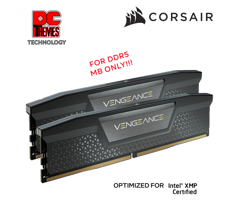 CORSAIR Vengeance 32GB DDR5 RAM 5200MHz CL40 - Single 1x32GB Module For AMD & Intel Desktops, Gray