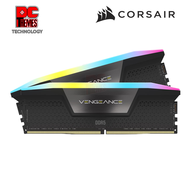 CORSAIR Vengeance RGB 6000MHz 32GB Kit CL40 D5 Desktop Memory (Black)