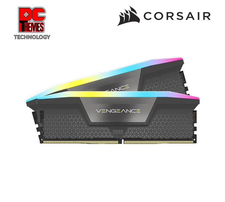 CORSAIR Vengeance RGB 5200MHz 32GB CL40 DDR5 EXPO Desktop Memory - [Black]