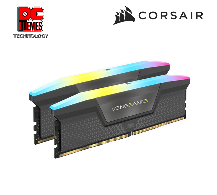 CORSAIR Vengeance RGB 5200MHz 64GB CL40 DDR5 EXPO Desktop Memory - [Black]