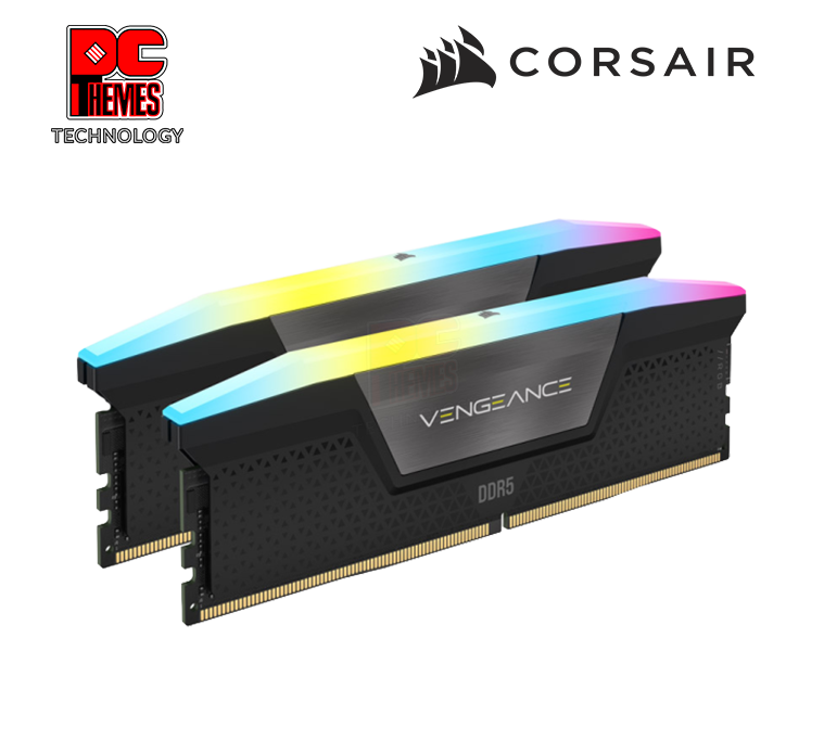 CORSAIR Vengeance RGB 5600MHz 32GB CL36 D5 Desktop Memory (Black)