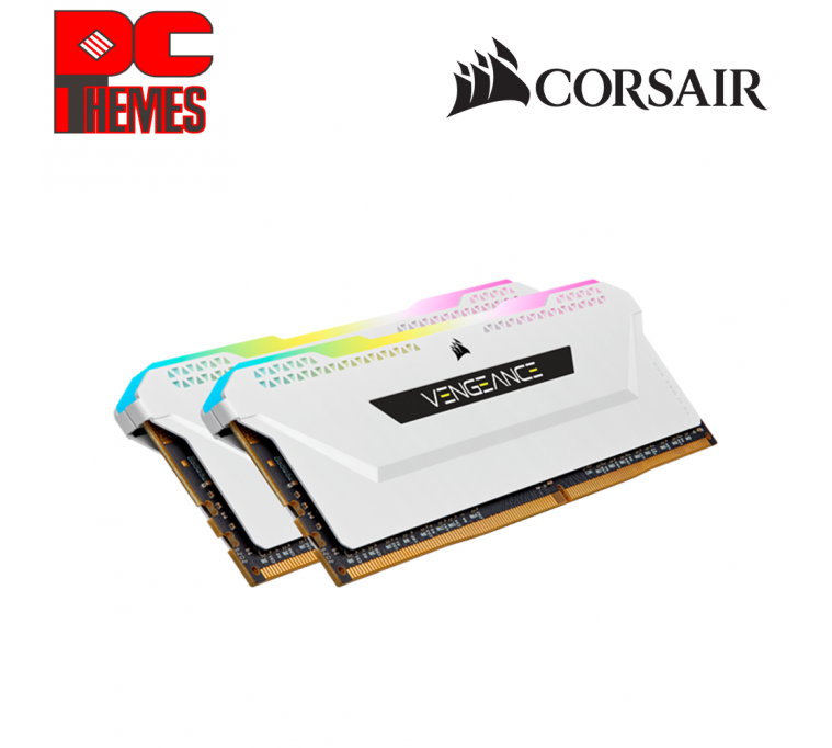 CORSAIR Vengeance RGB Pro SL 3600MHz 16GB Kit C18 Desktop Memory [Intel & Ryzen]-[White]