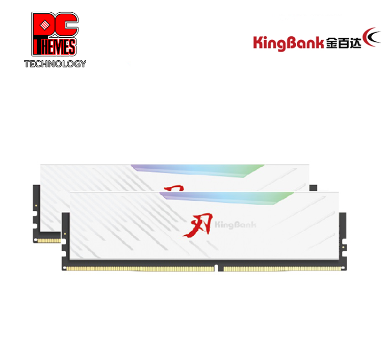 KINGBANK Soarblade RGB UDIMM 6400MHz - 32GB KIT 16G*2 [XMP/EXPO] DDR5 Desktop Memory - [White]