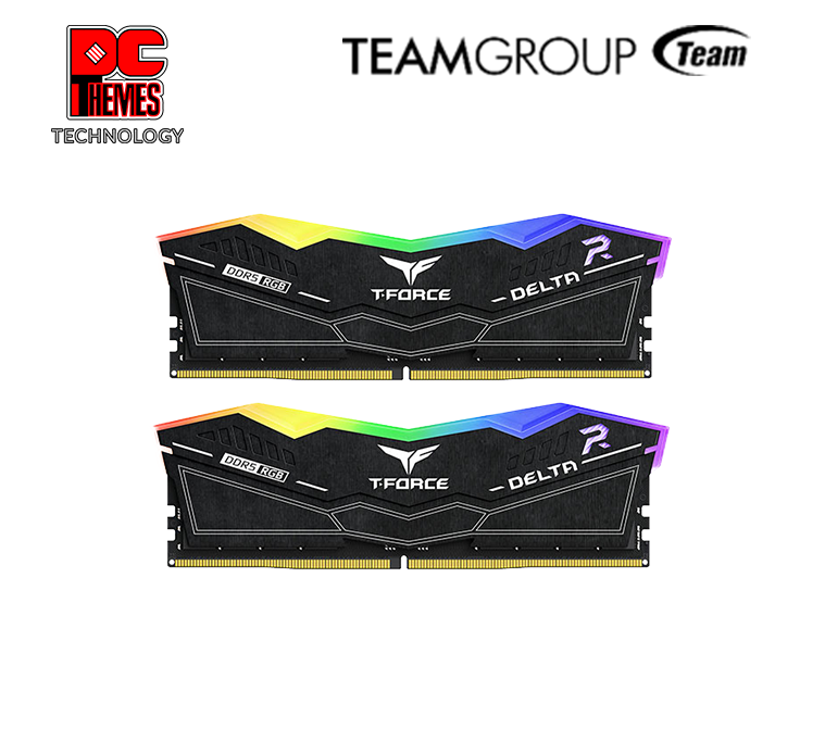 T-Force Delta RGB 5200MHz 32GB CL40 DDR5 Desktop Memory - [Black]