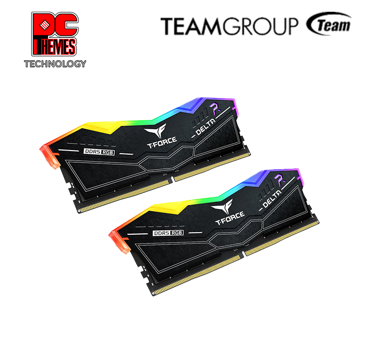 T-Force Delta RGB 5200MHz 32GB CL40 DDR5 Desktop Memory - [Black]