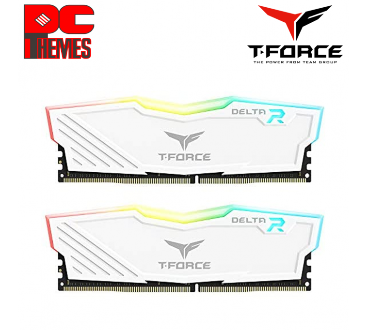 T-Force Delta RGB 3200MHz 32GB CL16 Desktop Memory - [White]