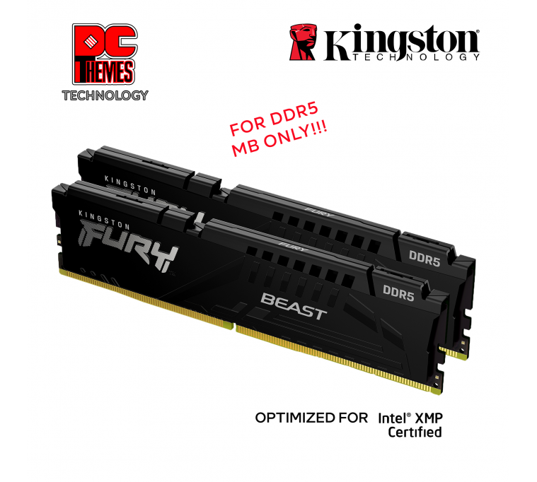 KINGSTON FURY 5600MHz 32GB CL40 DDR5 Desktop Memory