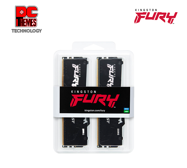 Kingston FURY Beast RGB 6000Mhz RGB CL30 32GB DDR5 Desktop Memory [Intel & Ryzen] - [Black]
