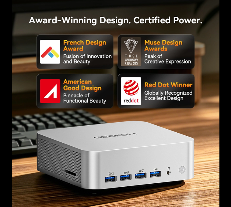 GEEKOM A9 MAX HX470-321 32GB RAM + 1TB SSD Mini PC