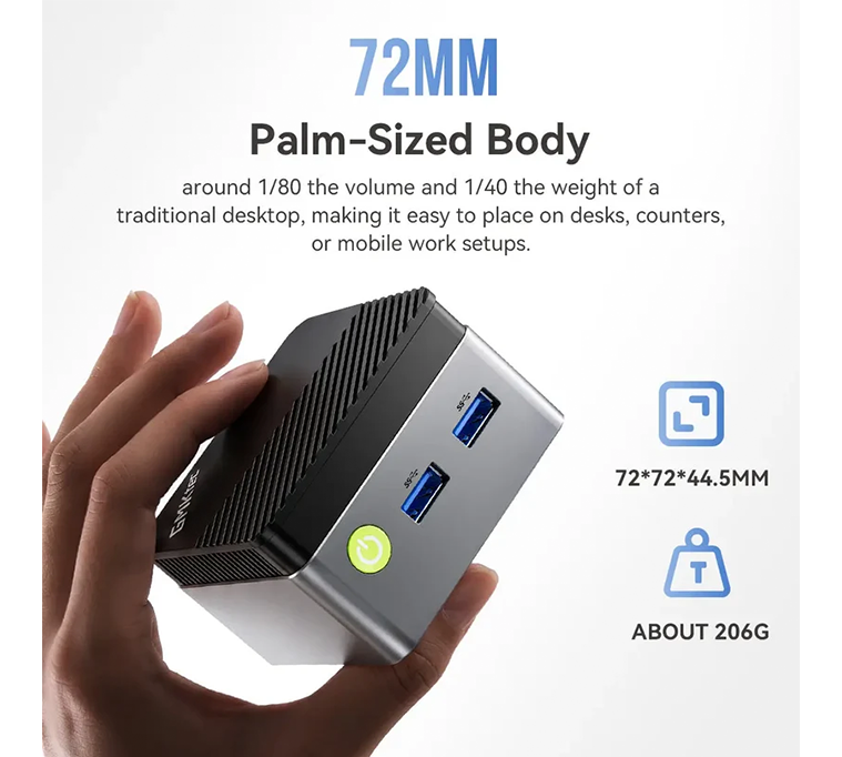 GMKtec NucBox G5S 8GB RAM + 512GB SSD [GM 5028] Mini PC
