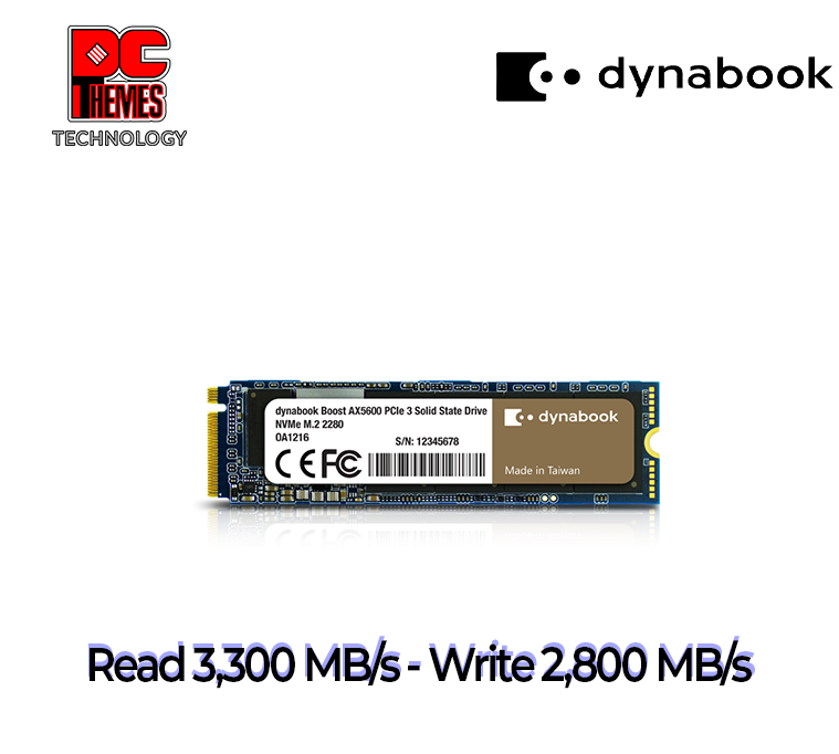 DYNABOOK Boost AX5600 2TB M.2 Gen3 NVMe Solid State Drive - R3300/2800