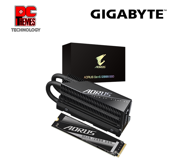 GIGABYTE AORUS 12000 SSD 1TB Gen5 M.2 Solid State Drive - R11,700/W9500