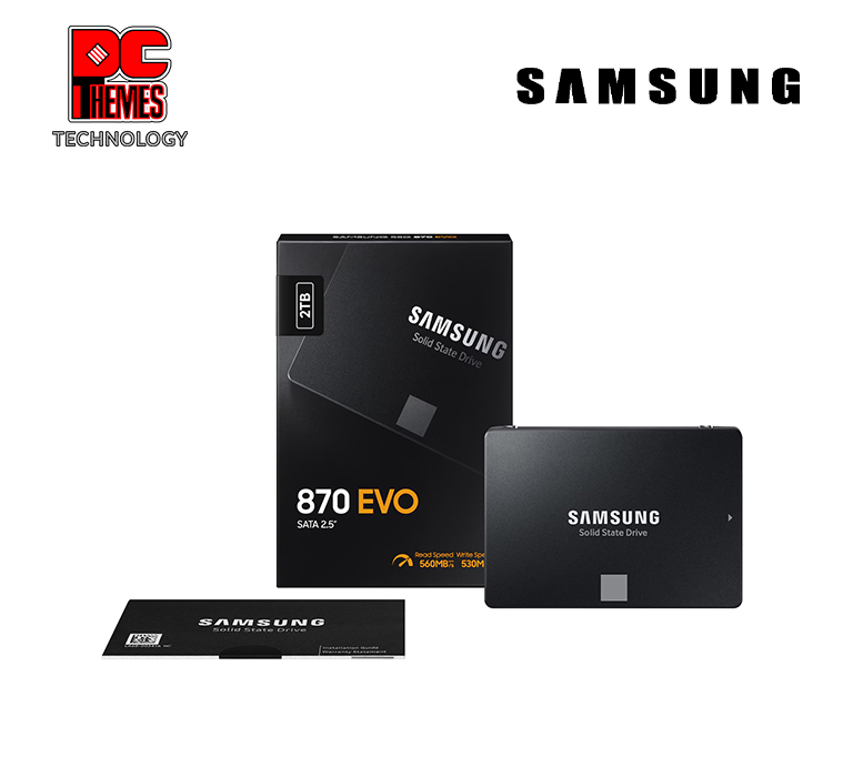 Samsung 870 EVO 2.5" SATA Internal SSD 2TB Solid State Drive - 560MB/s