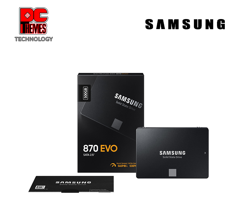 Samsung 870 EVO 2.5" SATA Internal SSD 500GB Solid State Drive - 560MB/s