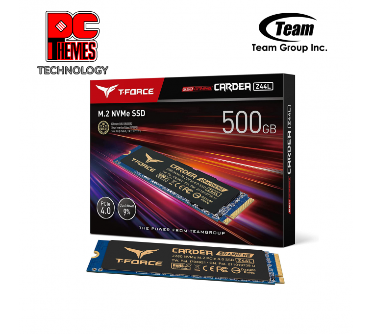 TEAMGROUP T-FORCE Cardea Z44L 500GB NVMe M.2 Gen4 Solid State Drive