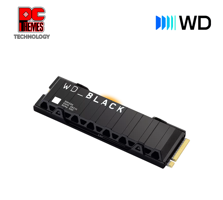 WD Black SN850X 2TB NVMe Gen4 M.2 With Heatsink Solid State Drive - R7300/W6300