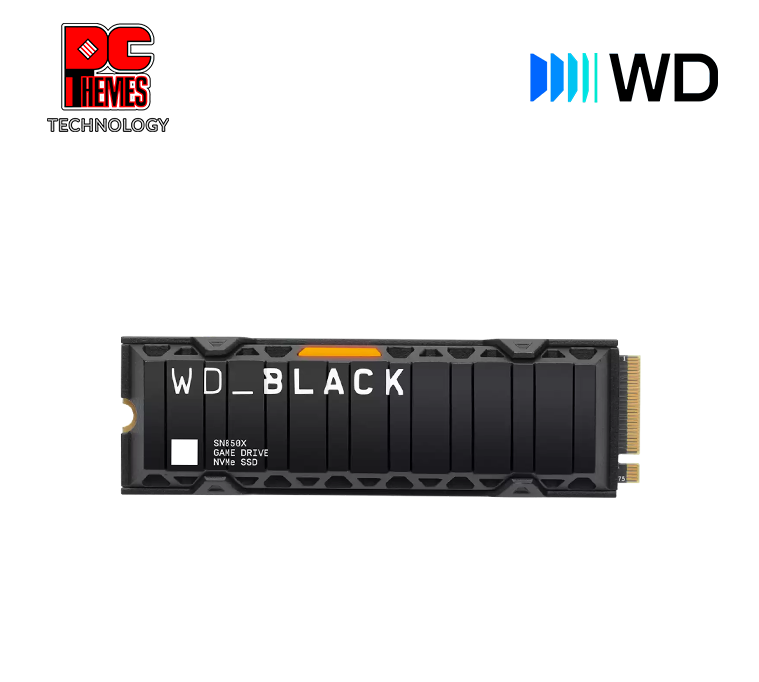 WD Black SN850X 2TB NVMe Gen4 M.2 With Heatsink Solid State Drive - R7300/W6300