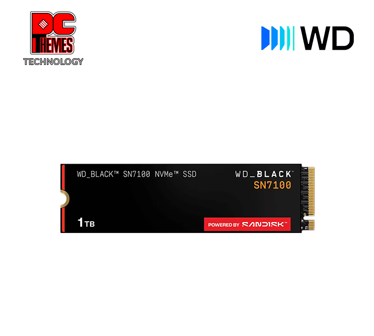 WD BLACK SN7100 1TB 2280 7250mb/s NVMe Gen4 M.2 Solid State Drive