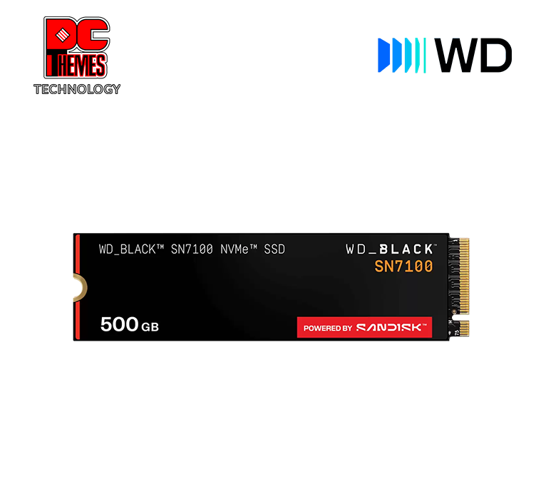 WD BLACK SN7100 500GB 2280 6800mb/s NVMe Gen4 M.2 Solid State Drive
