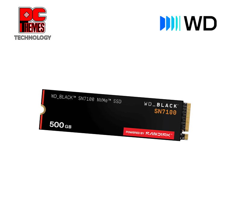 WD BLACK SN7100 500GB 2280 6800mb/s NVMe Gen4 M.2 Solid State Drive