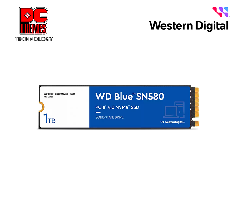 WD Blue SN580 1TB NVMe M.2 Gen4 Solid State Drive - R4150/W4150