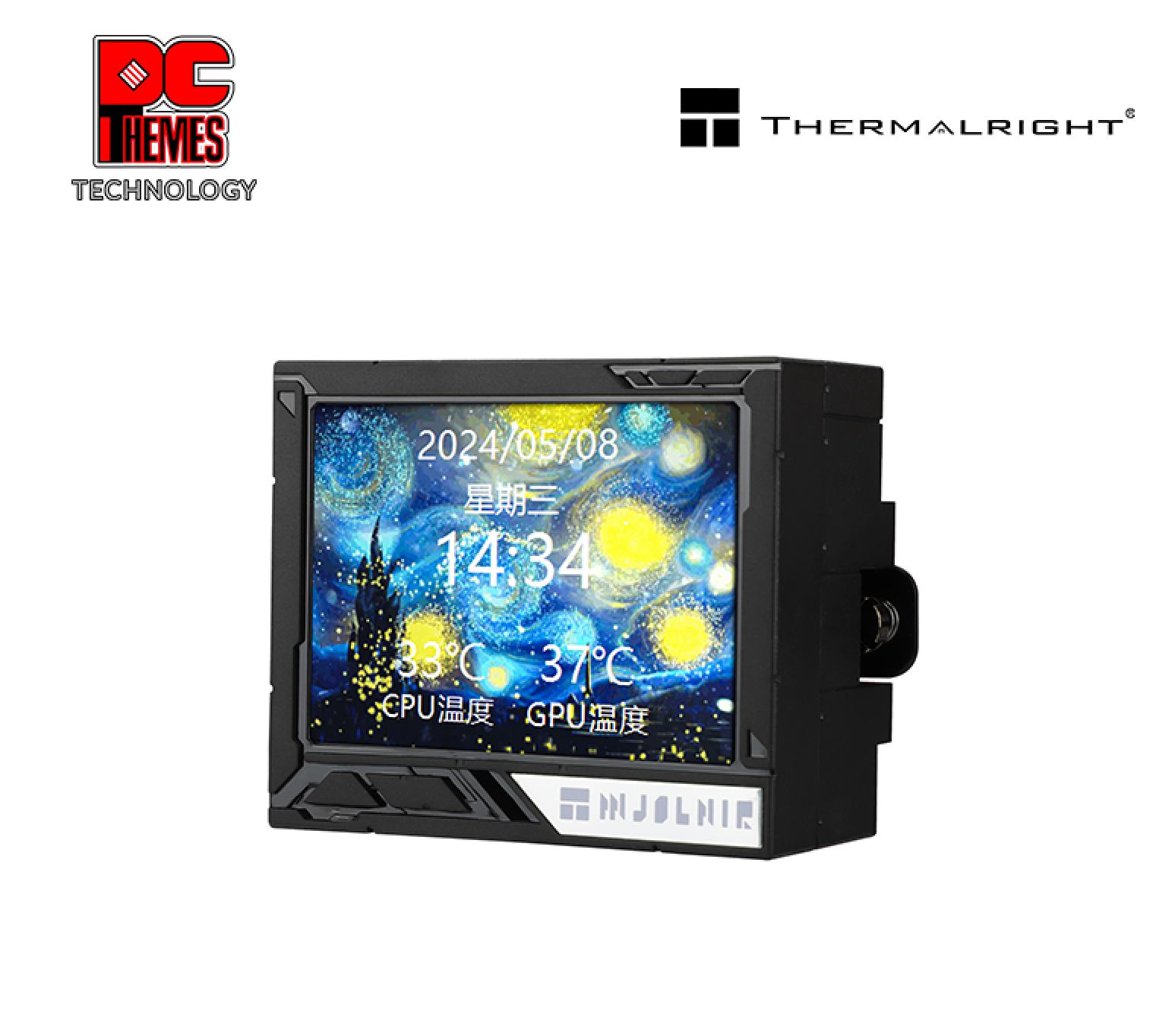TR Mjolnir Vision 360 UB PRO ARGB – Dissipatore CPU AIO Con Schermo LCD 3.5” 640x480, Pompa 3000 RPM Per Intel E AMD