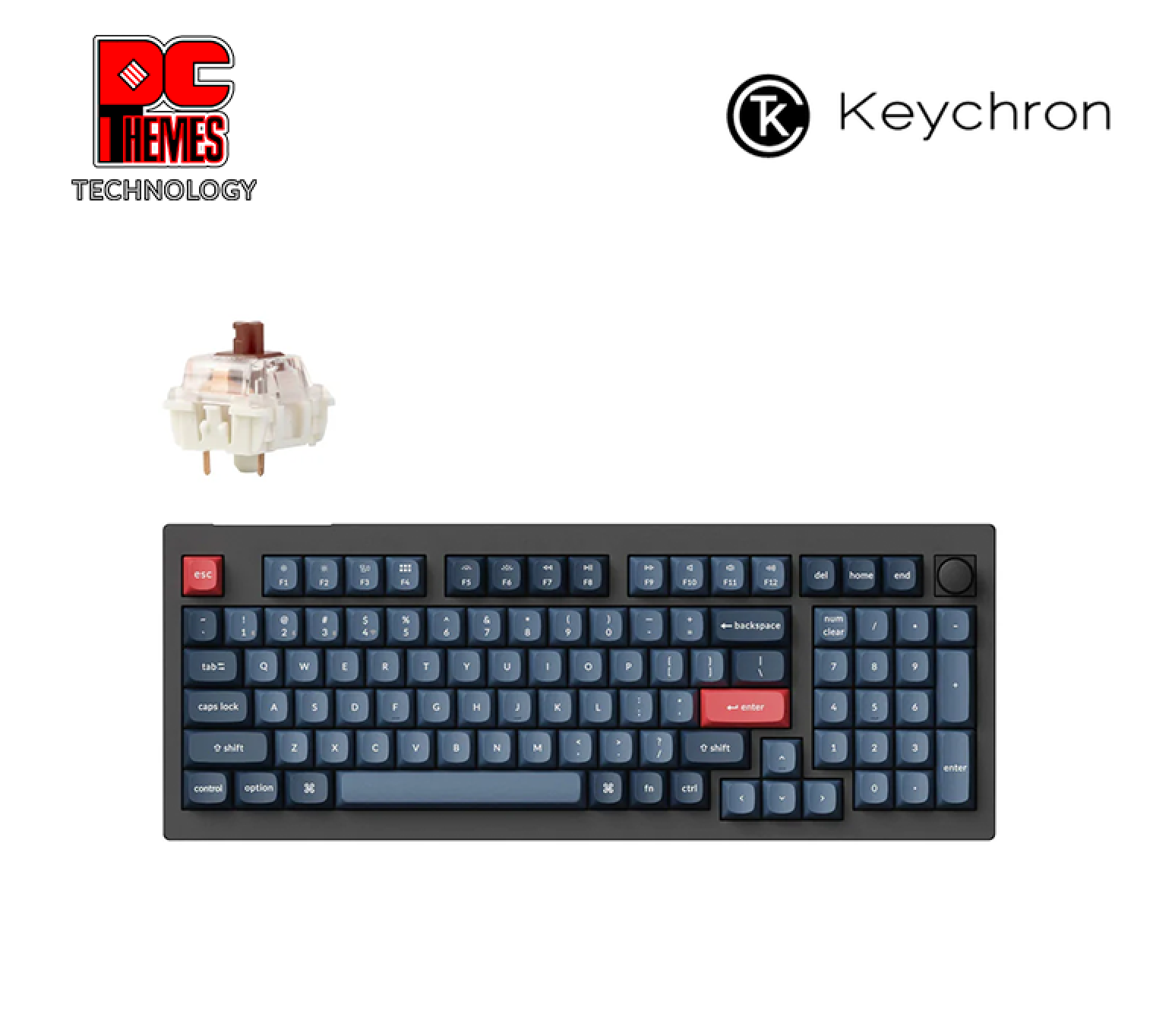 KEYCHRON V5 MAX 96% 100 KEY CB BROWN SW keyboard